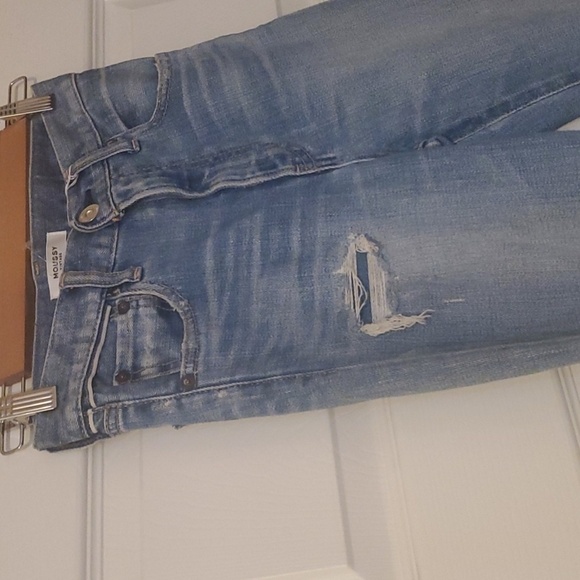Moussy Vintage Faded Blue Ripped Light Blue Distressed Skinny Jeans Womens Sz 23 - Picture 6 of 16